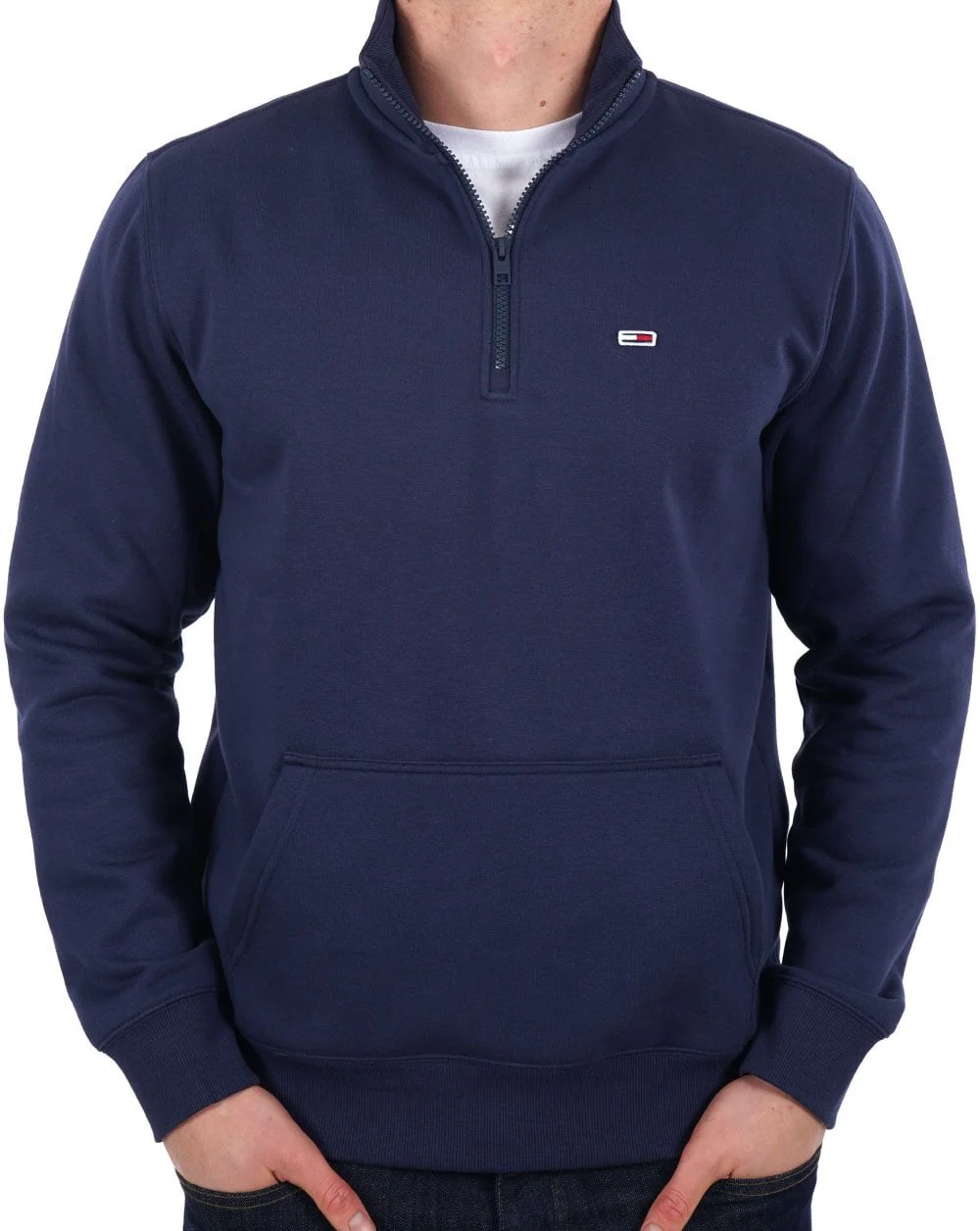 Tommy Jeans Quarter Zip Sweat Navy