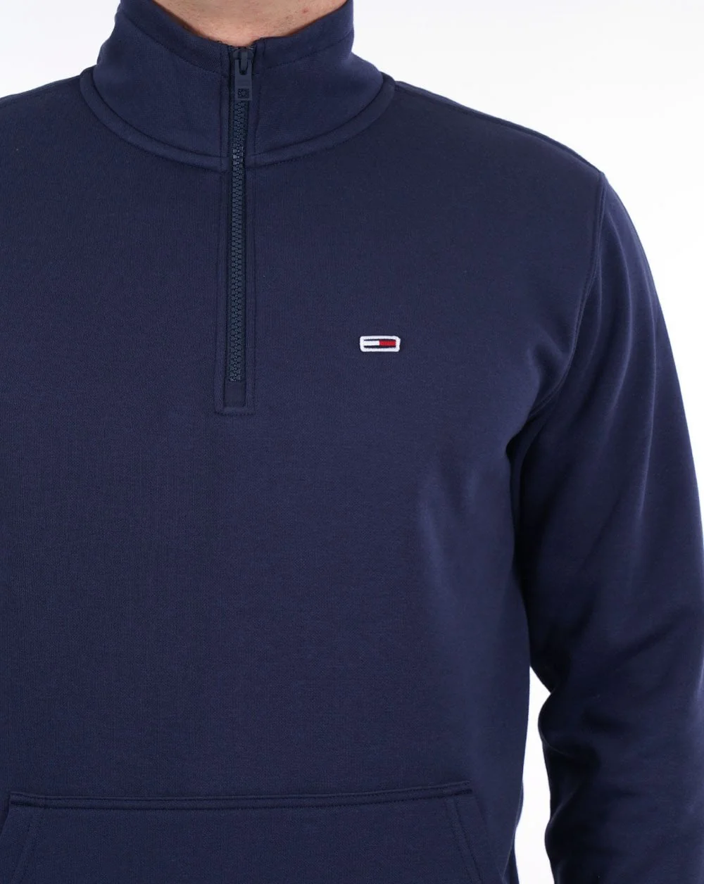 Tommy Jeans Quarter Zip Sweat Navy - Image 2