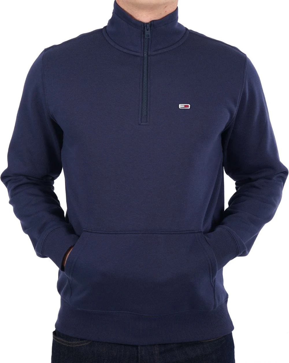 Tommy Jeans Quarter Zip Sweat Navy - Image 3