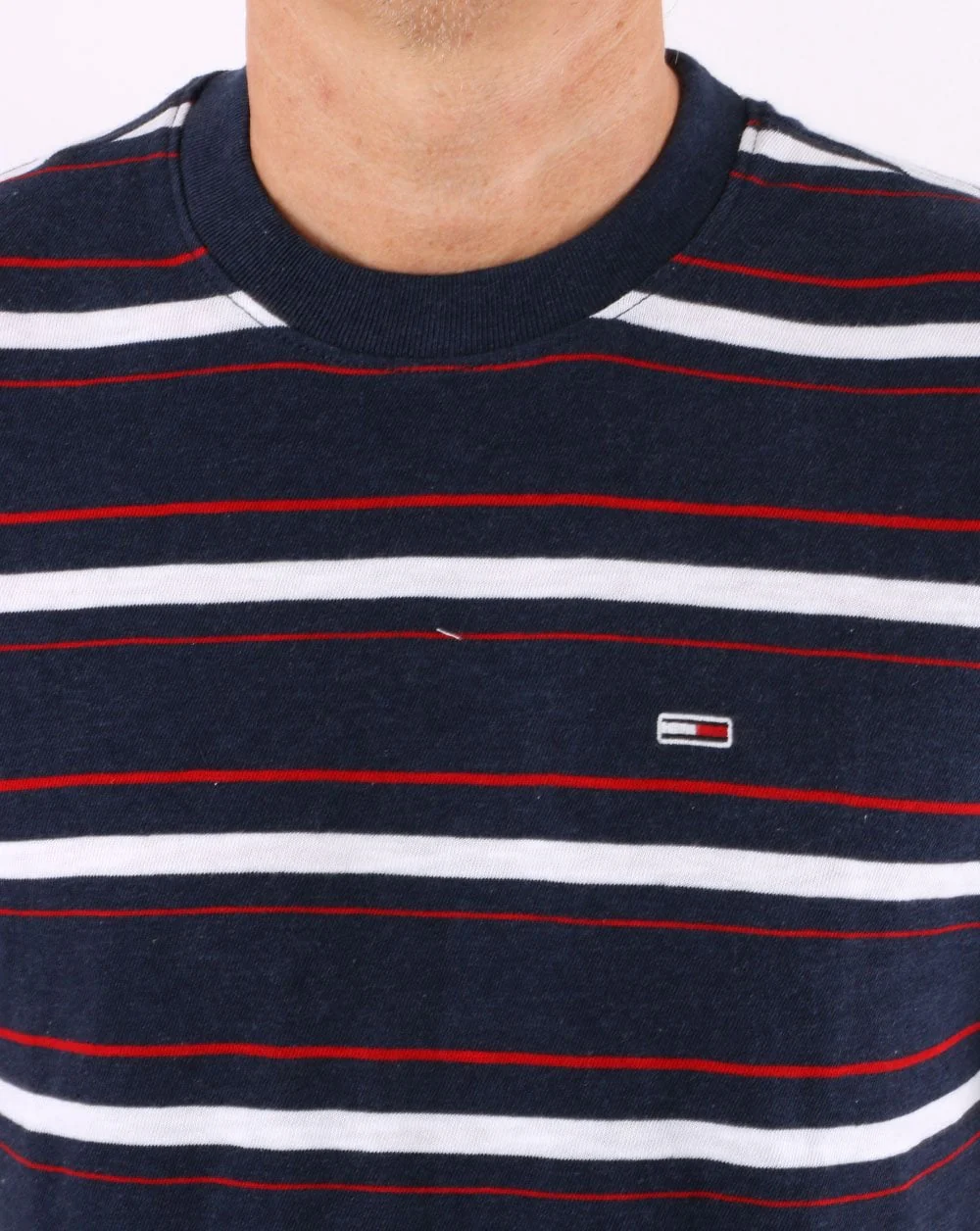Tommy Jeans Slub Stripe T-shirt Navy - Image 2