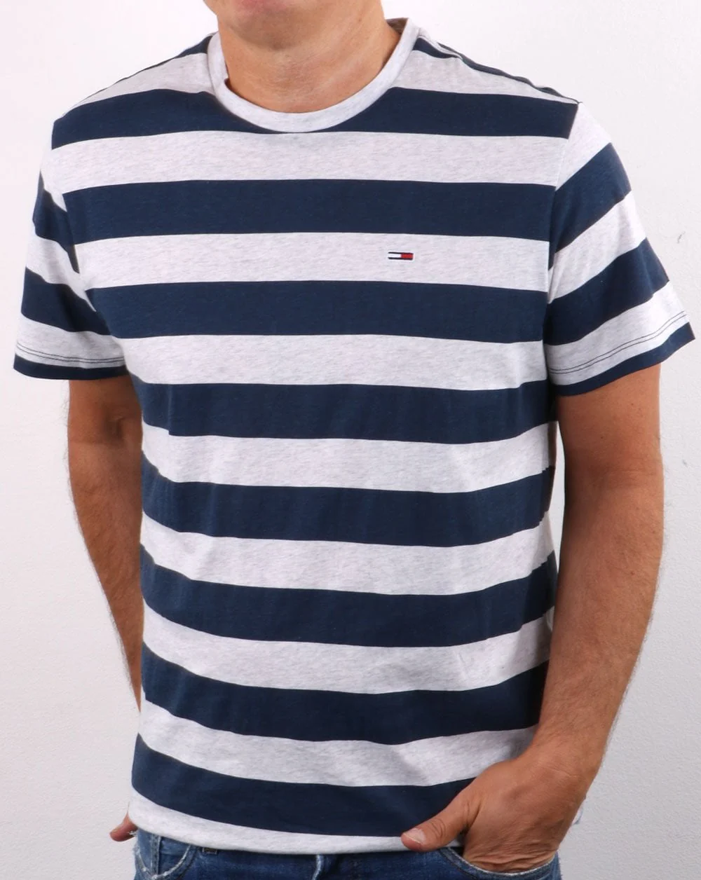 Tommy Jeans Stripe T-shirt Navy - Image 2
