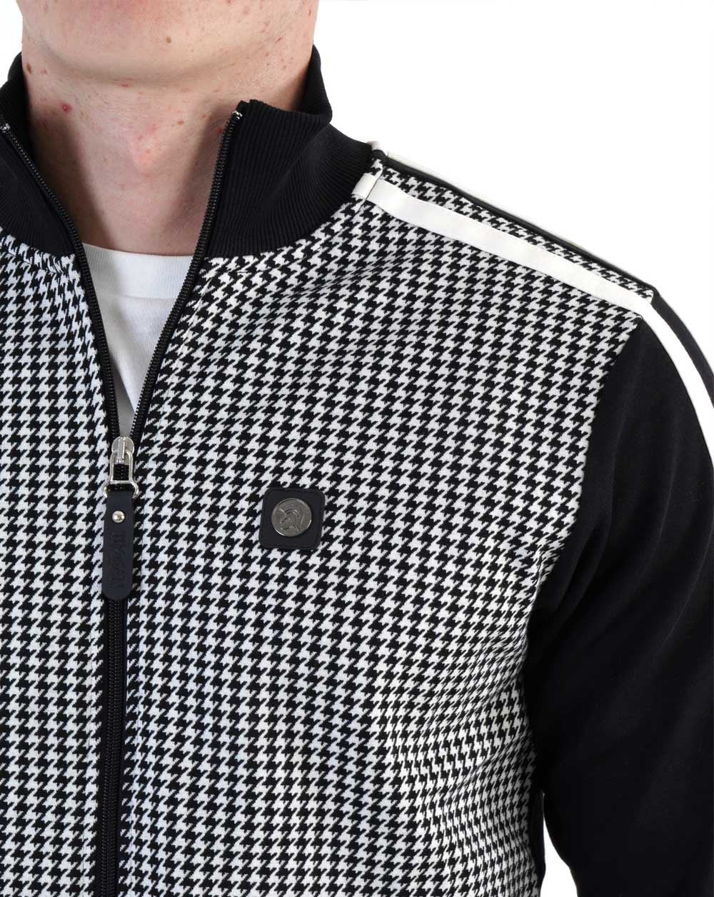 Trojan Mono Check Track Top Houndstooth - Image 4