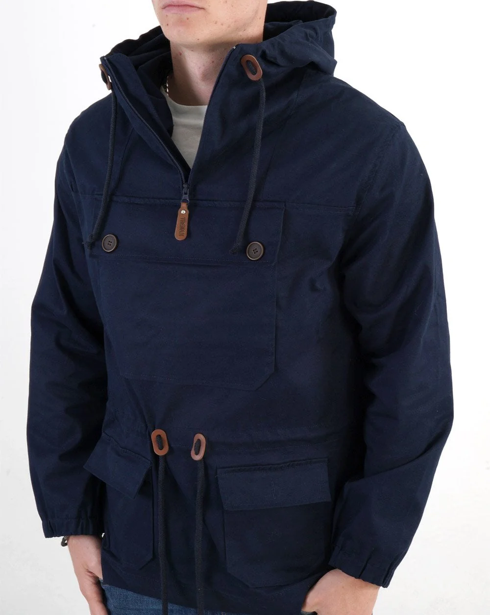 Trojan Overhead Scooter Jacket Navy - Image 4