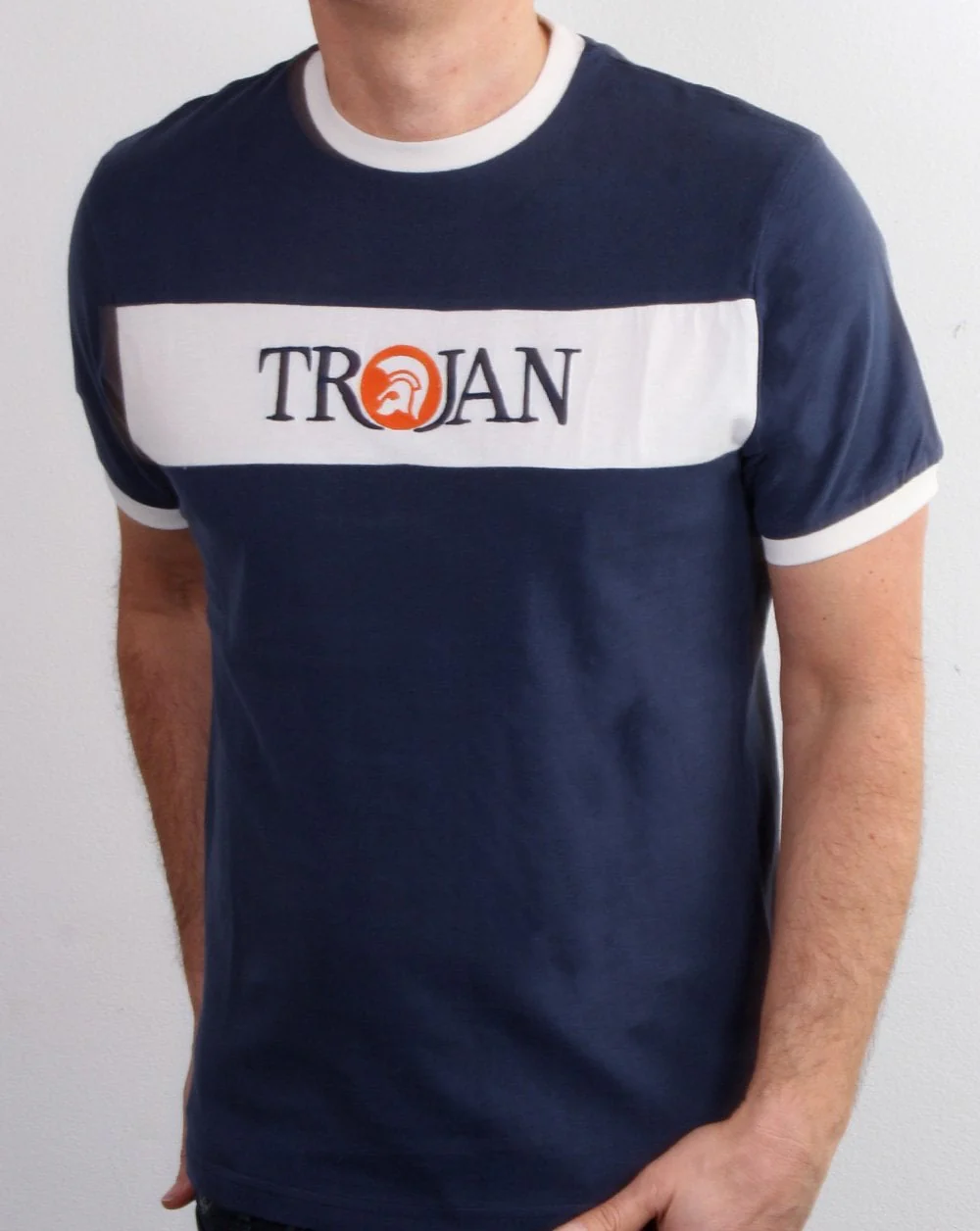 Trojan T-shirt Navy - Image 2