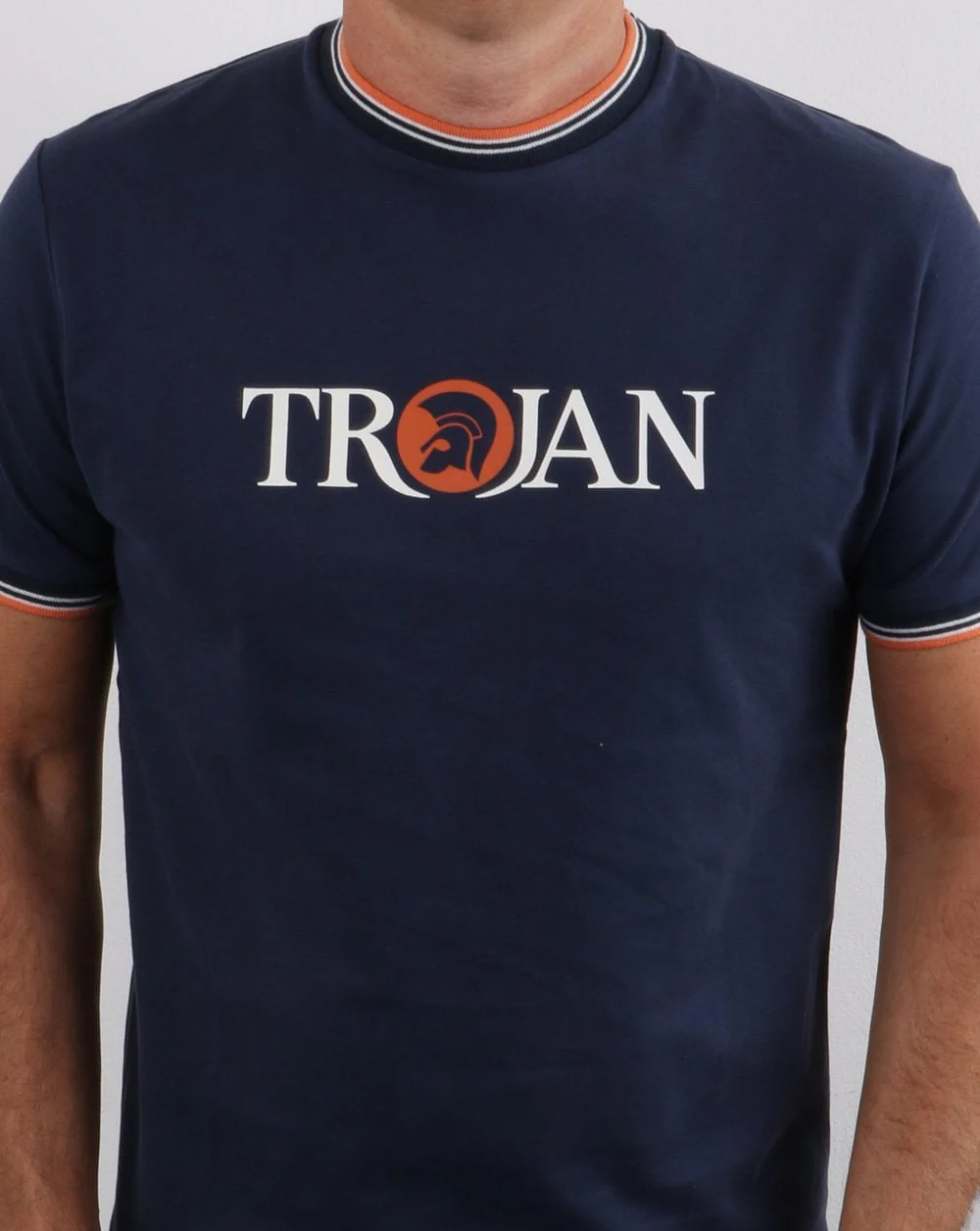 Trojan Tipped Signature T-shirt Navy - Image 2