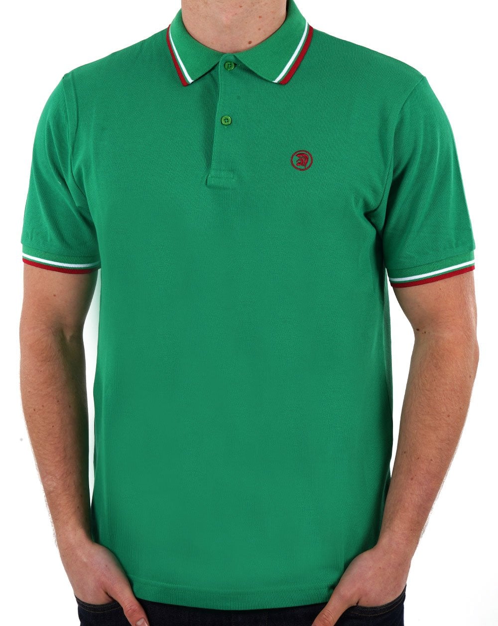 Trojan Twin Tipped Signature Polo Emerald Green