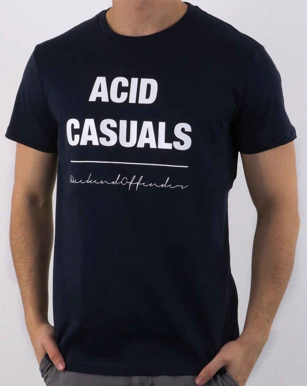 Weekend Offender Acid Casuals T-shirt Navy