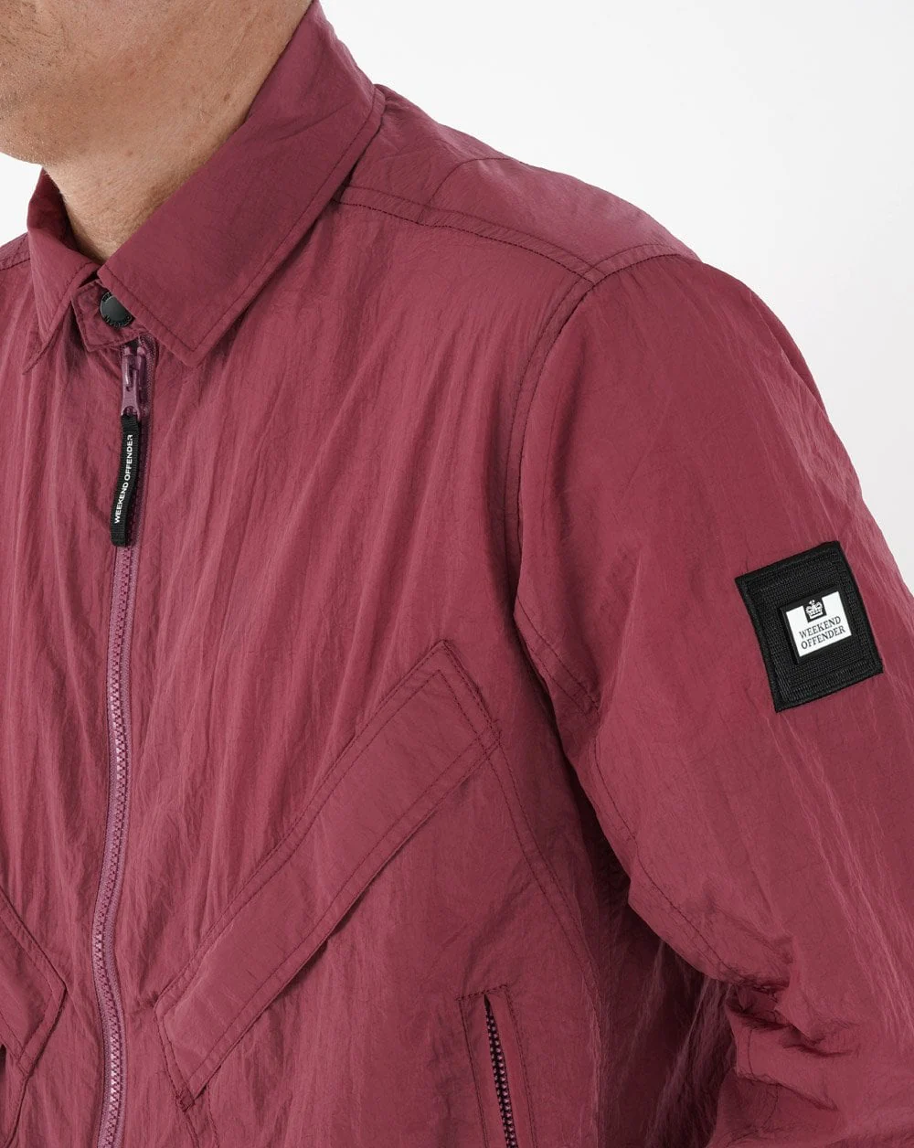 Weekend Offender Arrow Overshirt Rhubarb - Image 2