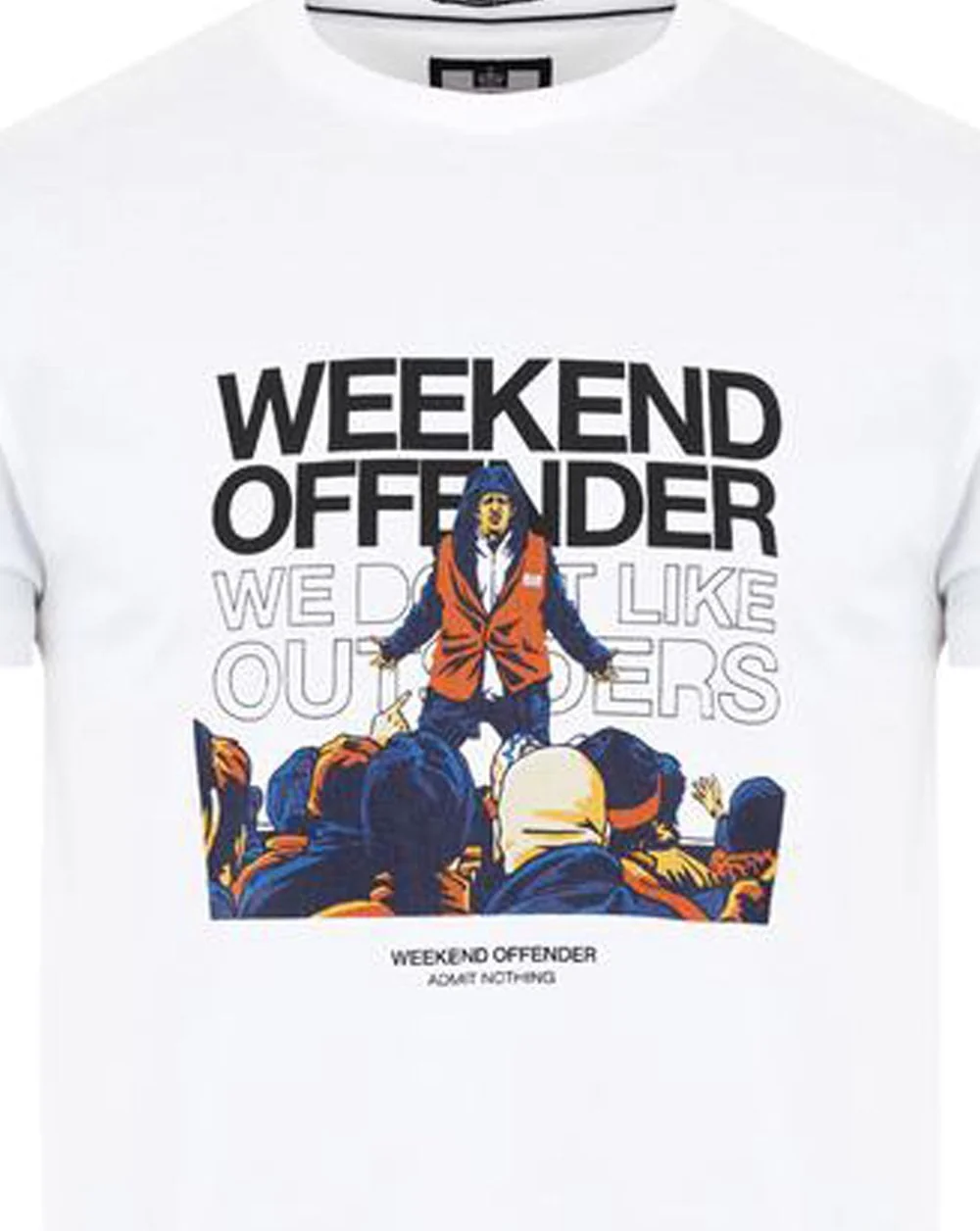 Weekend Offender Bovver T-shirt White - Image 2