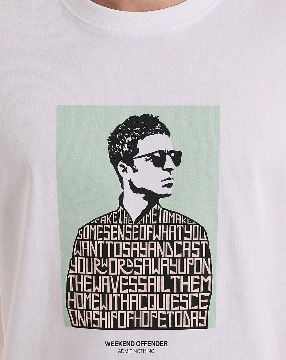 Weekend Offender Camden Graphic Tee White - Image 3