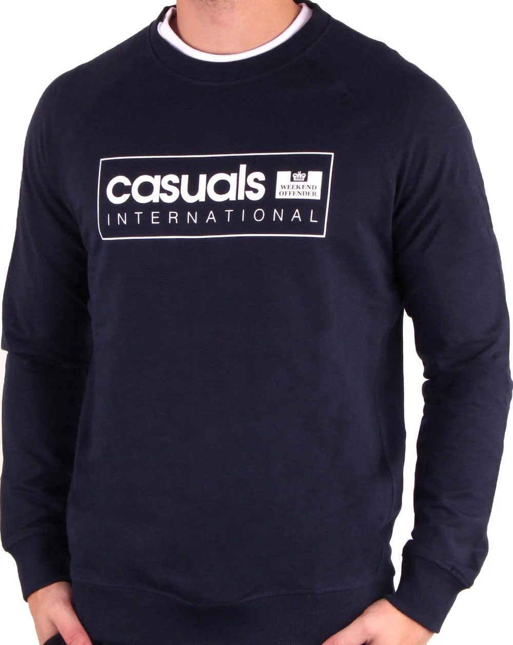 Weekend Offender Casual International Sweatshirt Navy