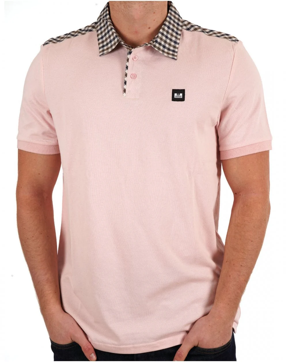 Weekend Offender Costa Polo Shirt Blush - Image 3
