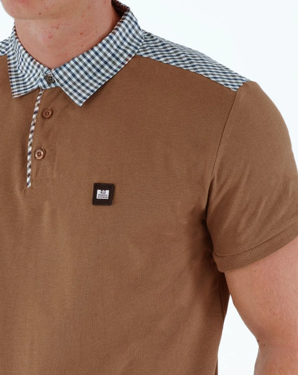 Weekend Offender Costa Polo Shirt Caramel - Image 2