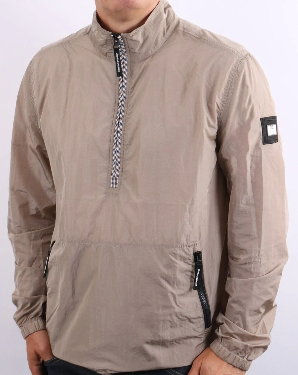 Weekend Offender Covington Half Zip Beige - Image 2