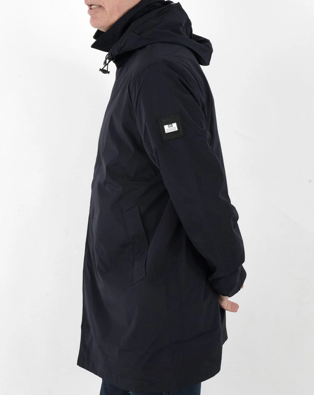 Weekend Offender Danecroft Rain Mac Navy - Image 2