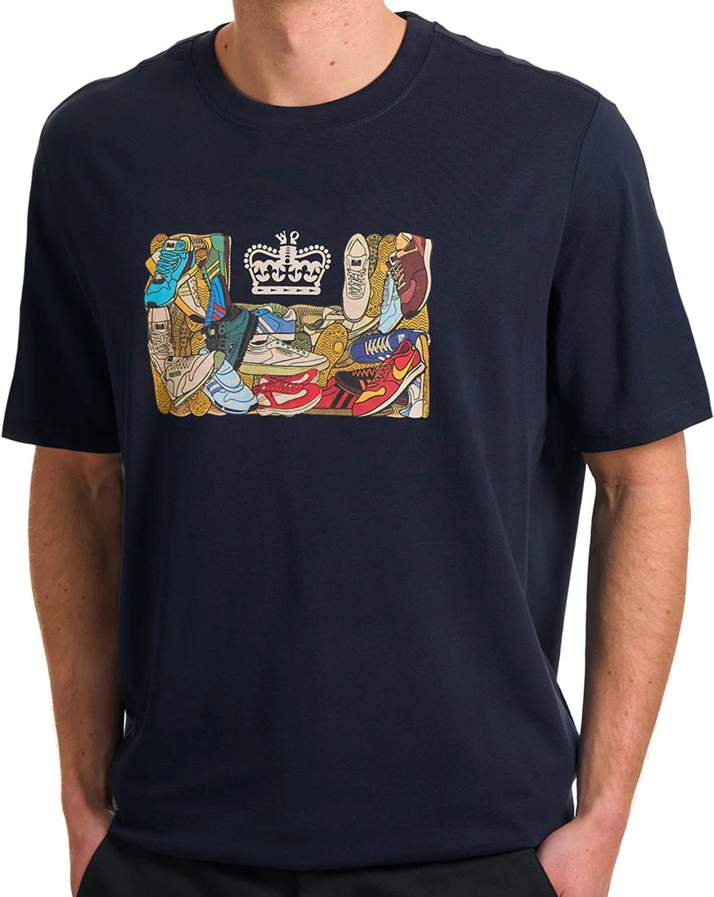 Weekend Offender D'arblay Graphic Tee Navy - Image 2