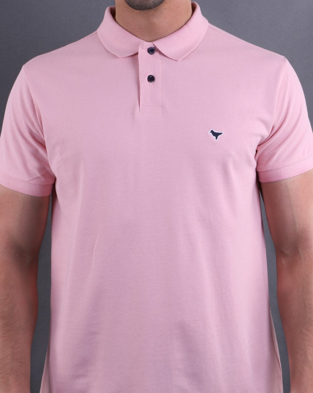Weekend Offender Dove Polo Shirt Rose - Image 4