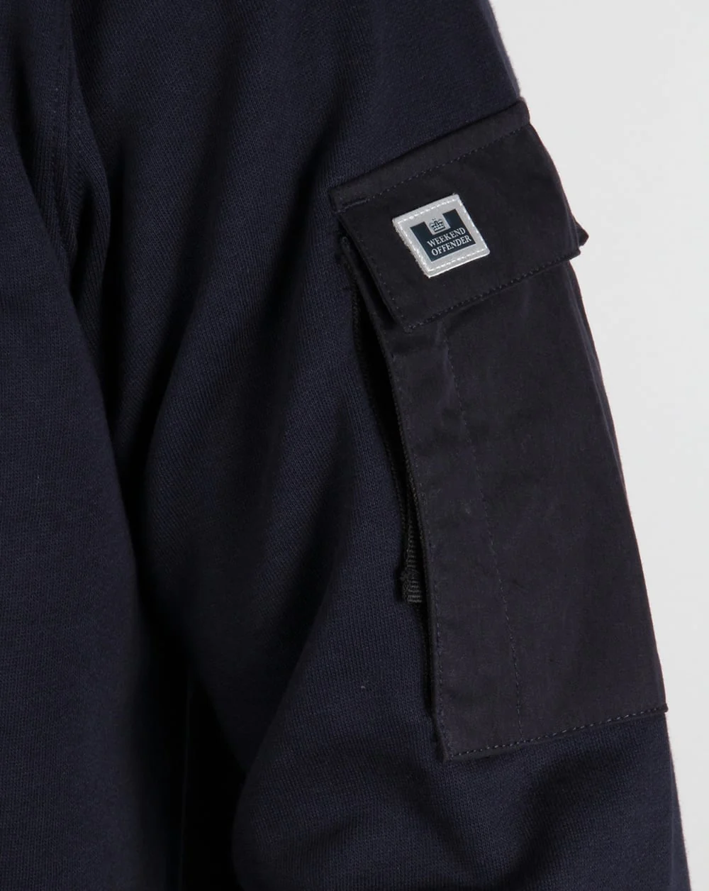 Weekend Offender Foss Hooded Sweat Navy - Image 2