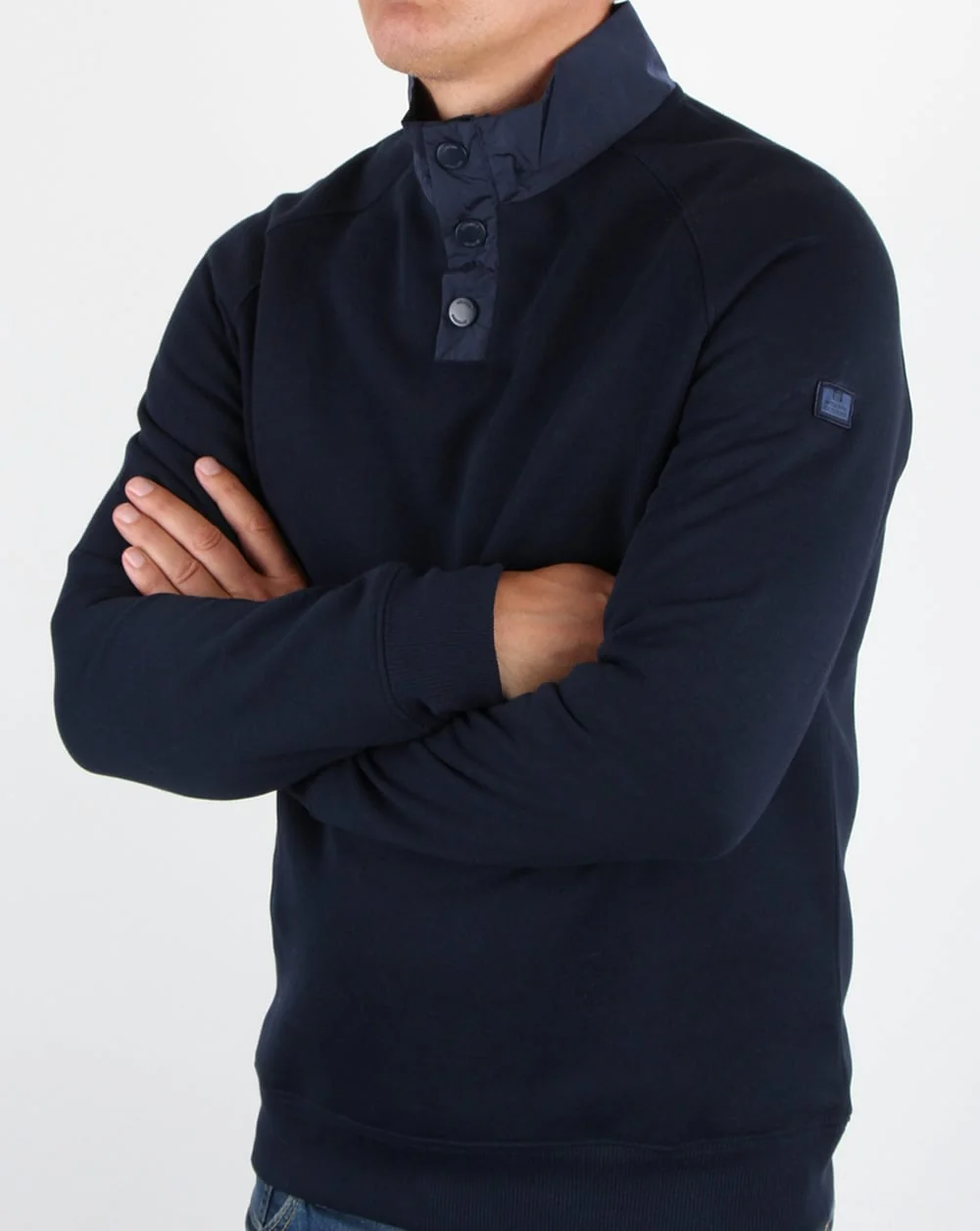 Weekend Offender Freeman Jumper Navy - Image 2