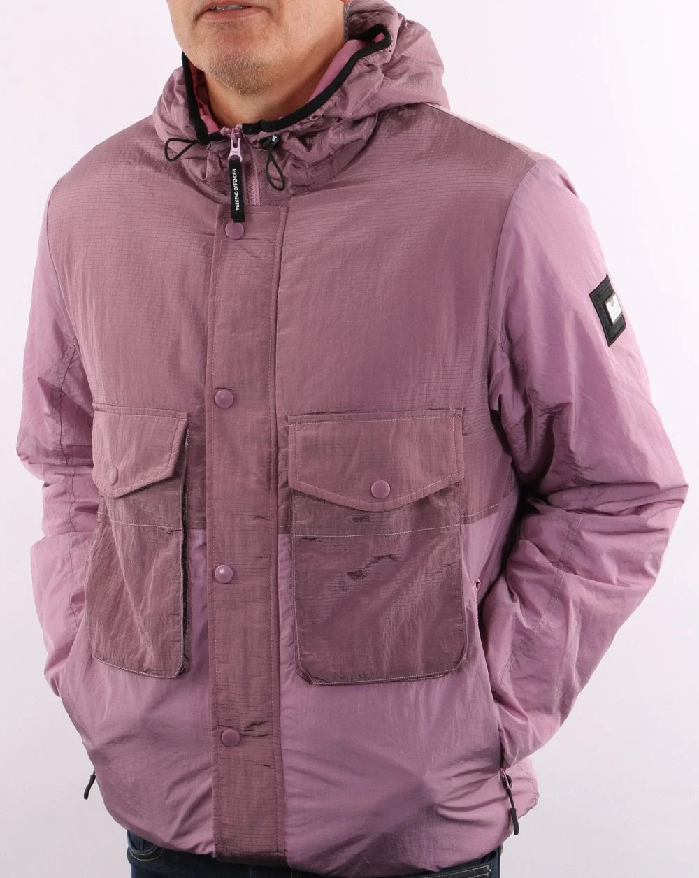 Weekend Offender Garbrndt Hooded Jacket Lilac Glow - Image 2