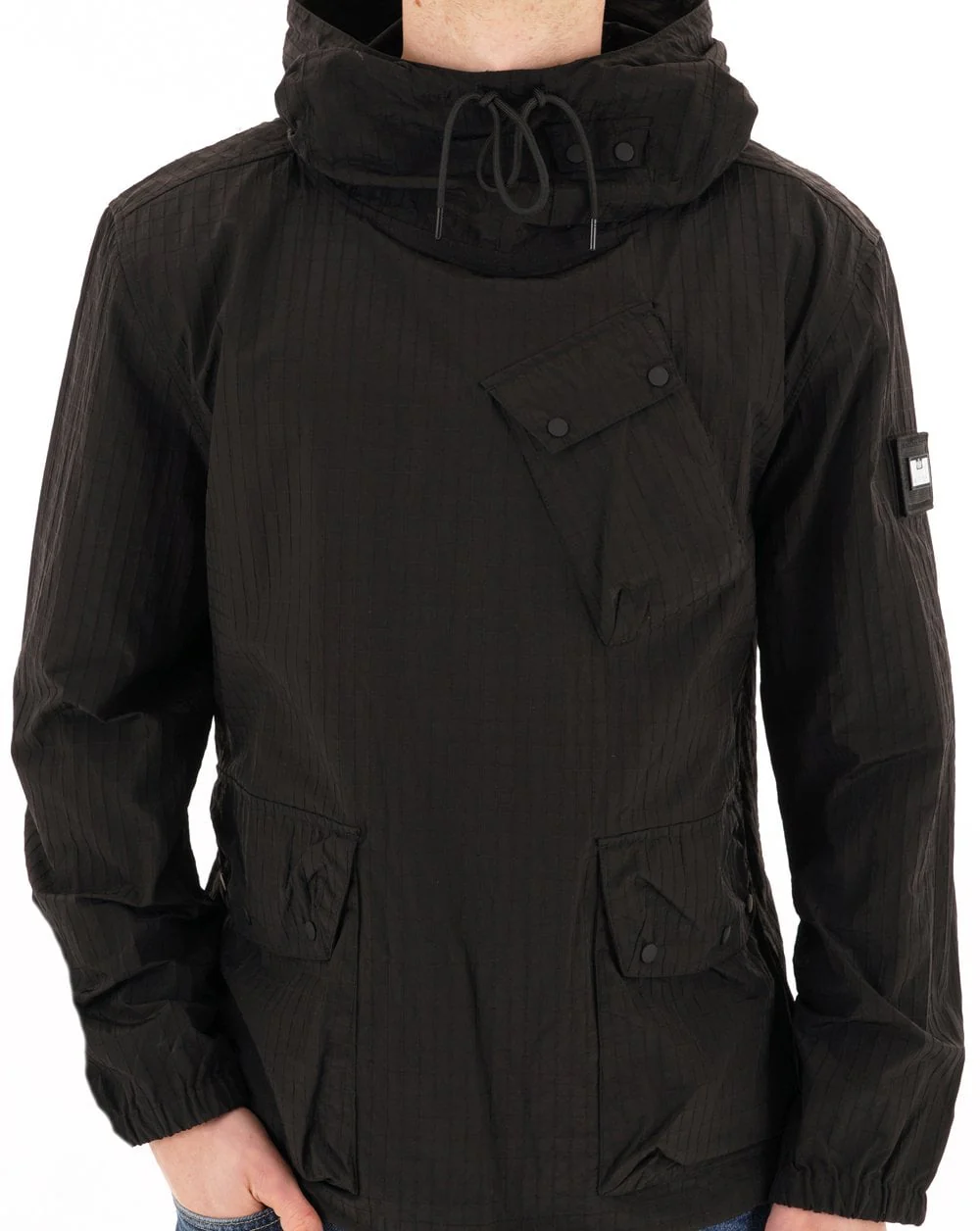 Weekend Offender Grohl Overhead Jacket Black - Image 4