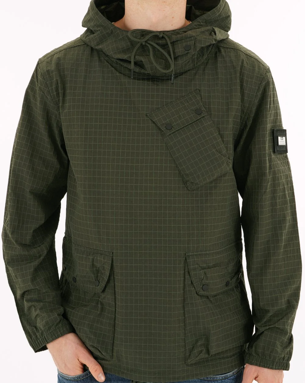 Weekend Offender Grohl Overhead Jacket Dark Green - Image 2