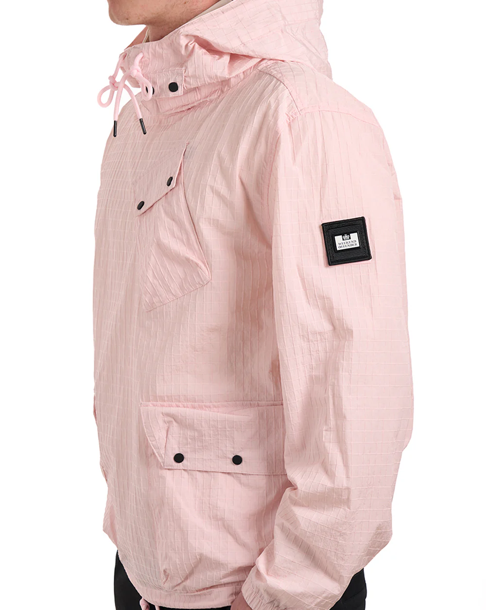 Weekend Offender Grohl Overhead Jacket Soft Pink - Image 3