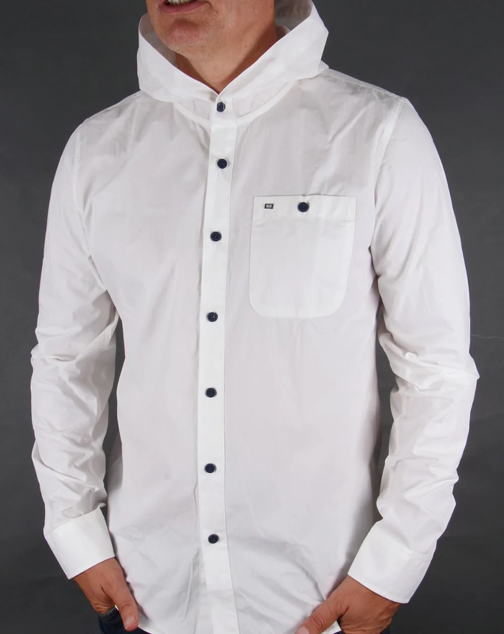 Weekend Offender Hooded Shirt White