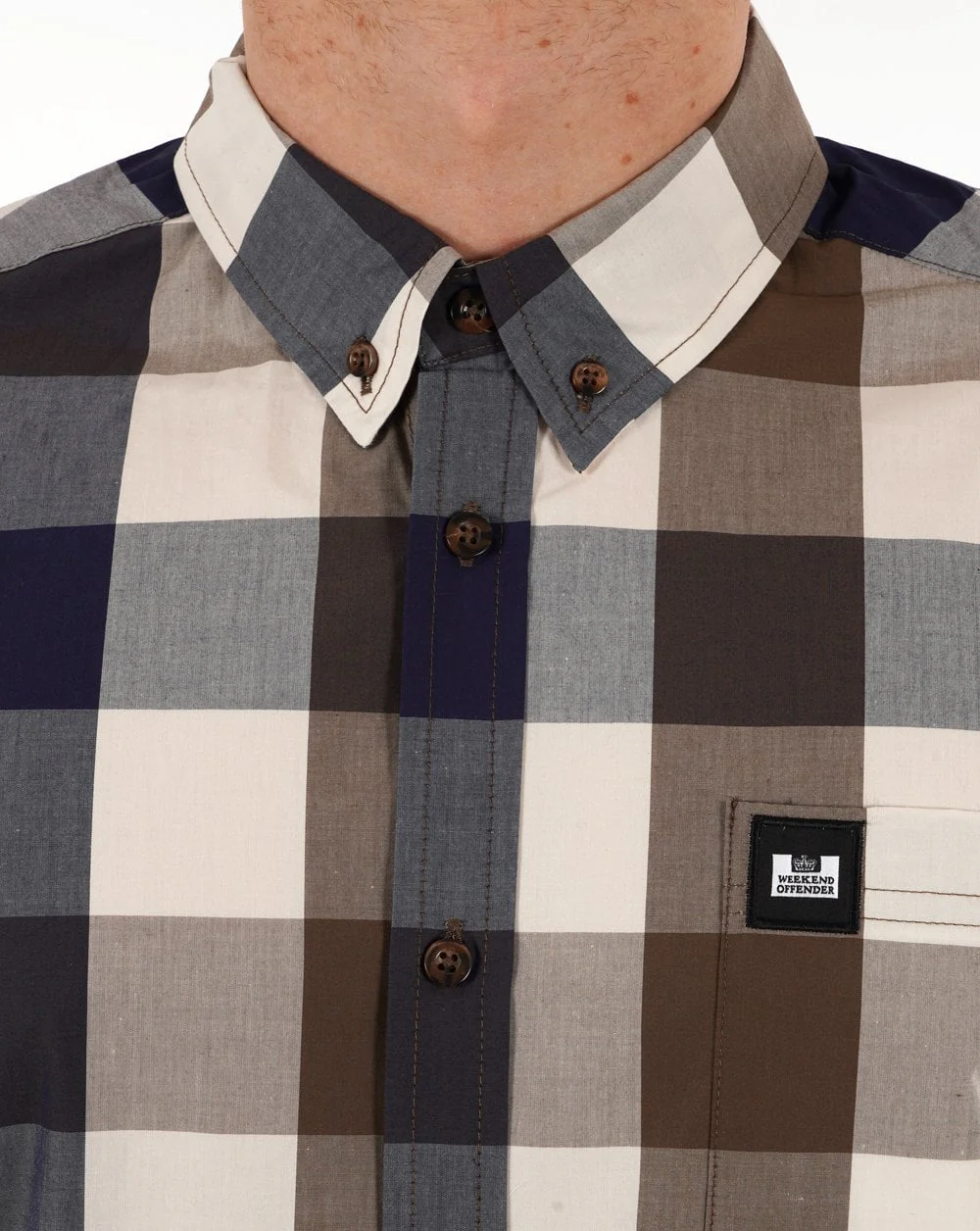 Weekend Offender Joyce Short Sleeve Shirt Large House Check - Image 2