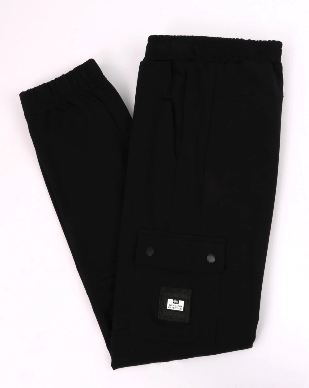 Weekend Offender Kwale Cargo Jog Pants Black - Image 3
