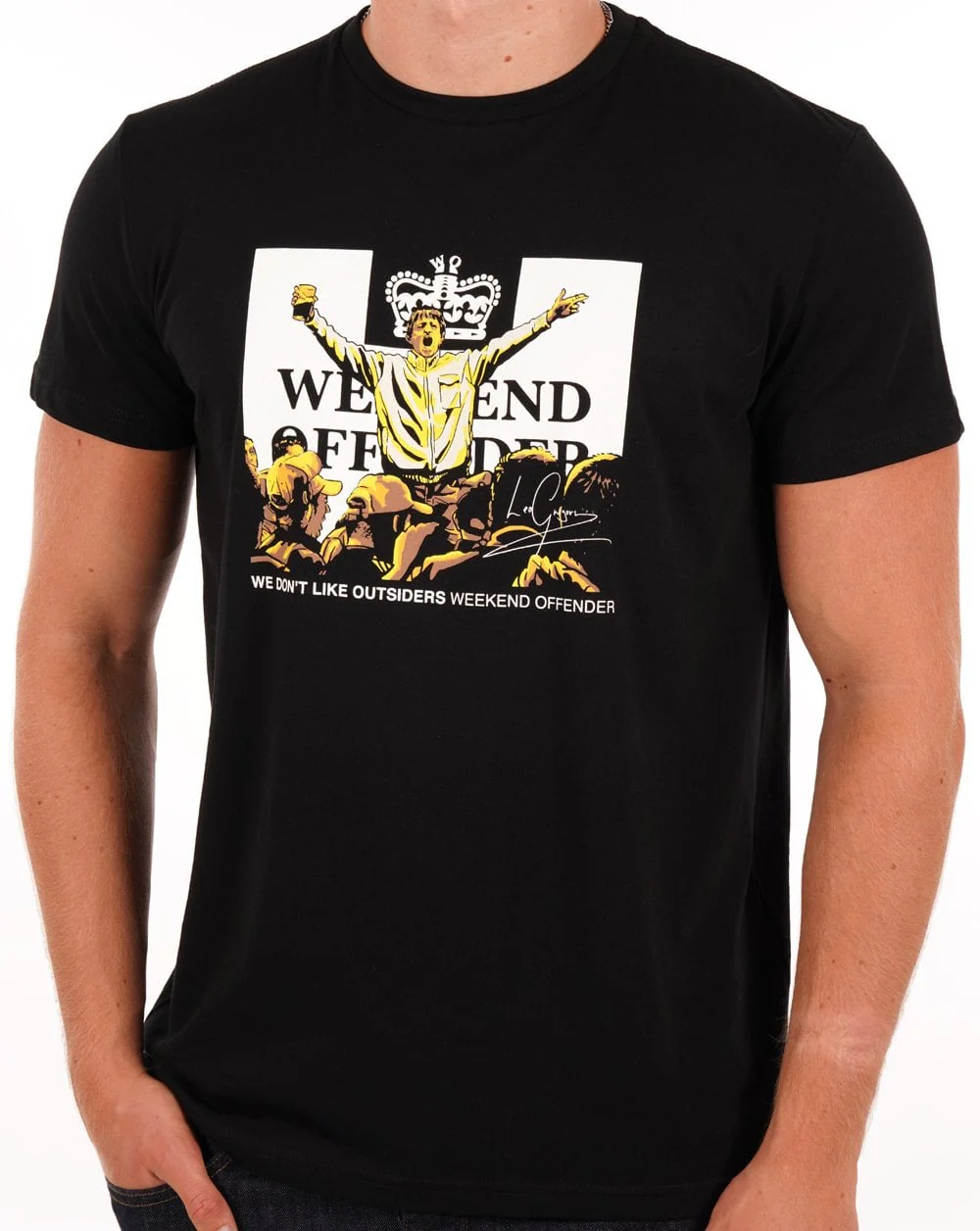 Weekend Offender Leo Gregory T Shirt Black - Image 3