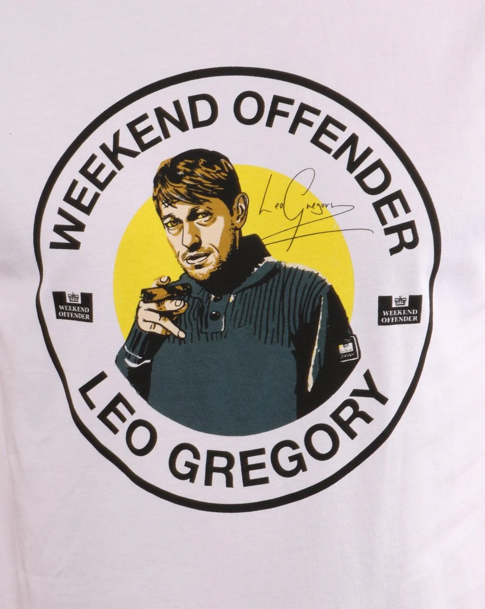 Weekend Offender Leo Gregory Tee White - Image 2