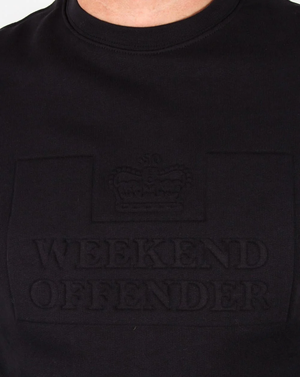 Weekend Offender Logo Sweatshirt Black - Image 2