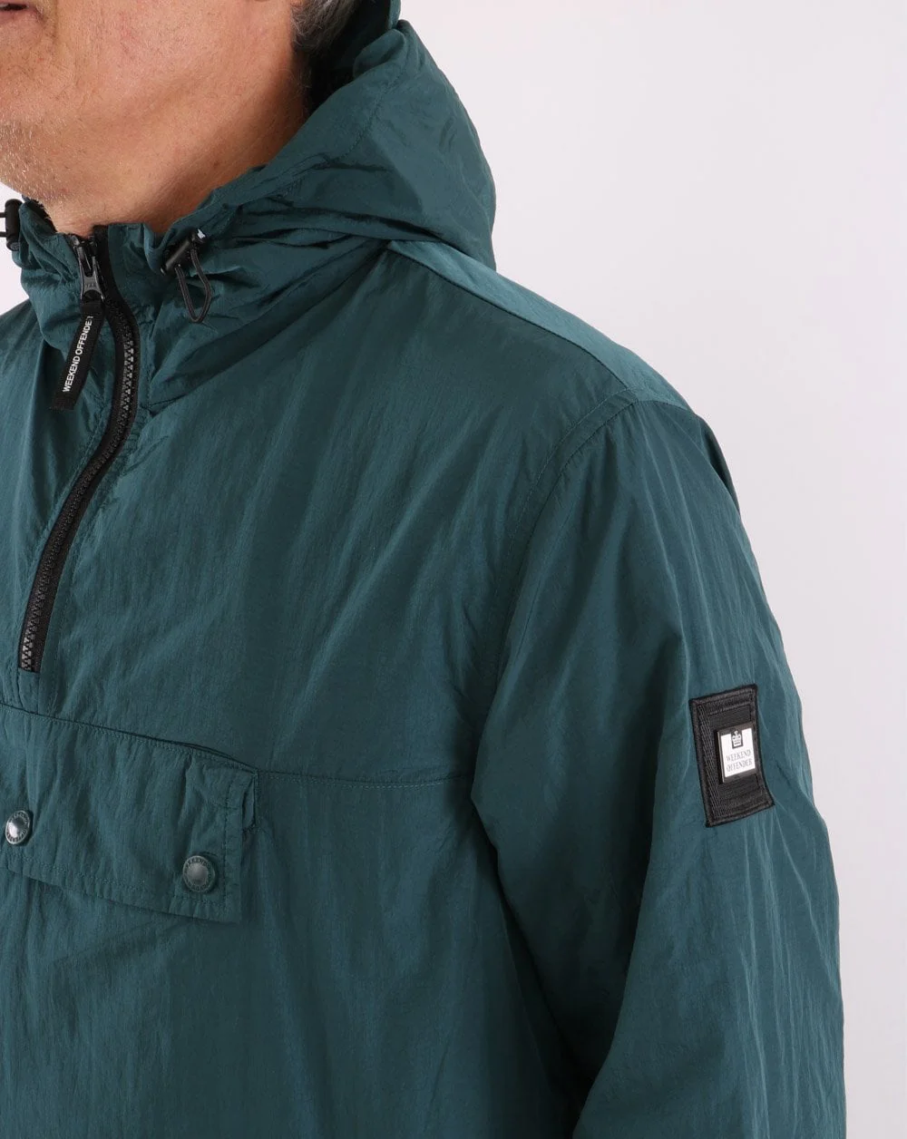Weekend Offender Manaus Overhead Jacket Deep Pine - Image 3