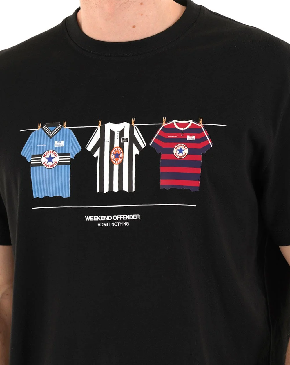 Weekend Offender Newcastle Kits T-shirt Black - Image 2