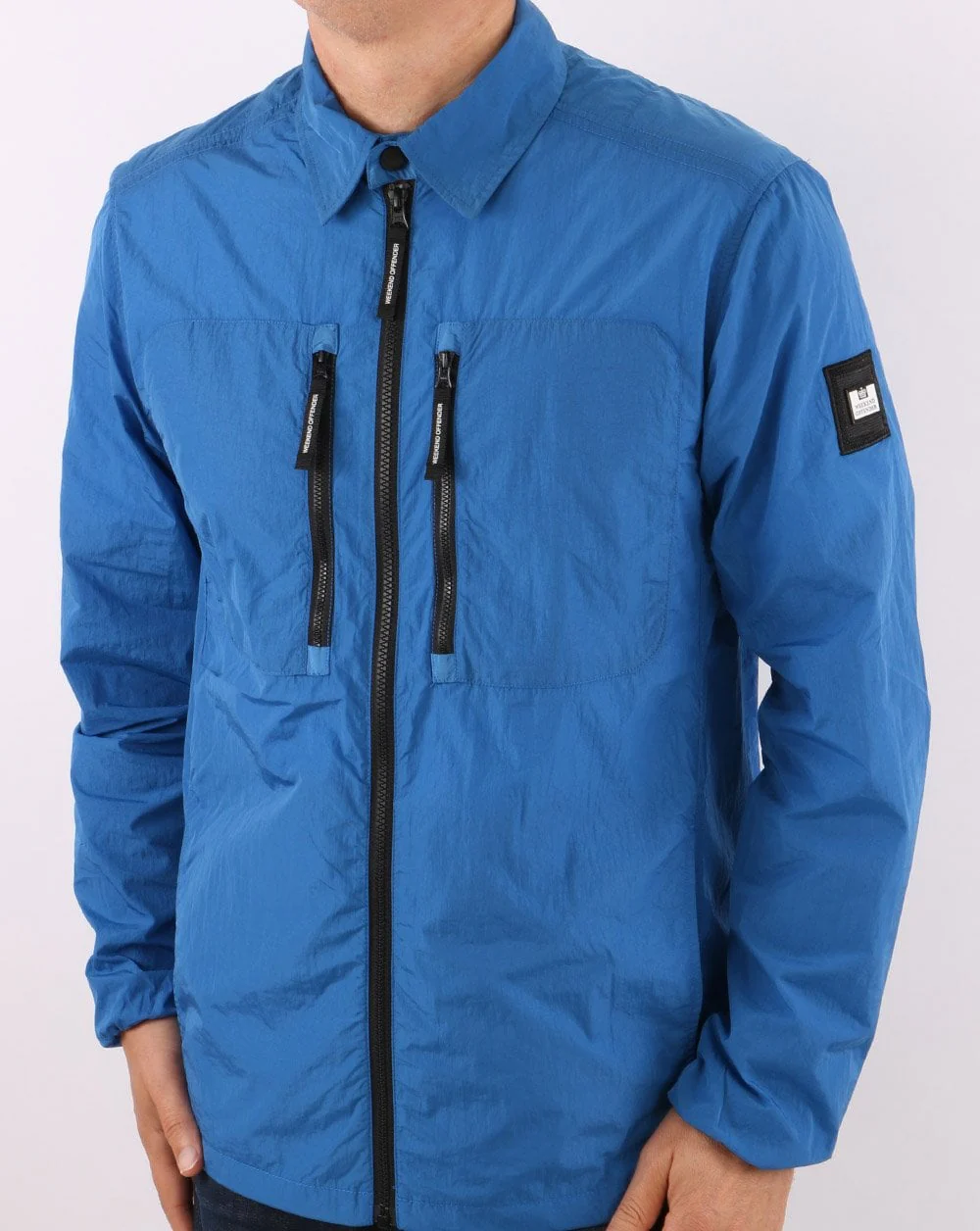 Weekend Offender Nicky Eyes Overshirt Blue - Image 3