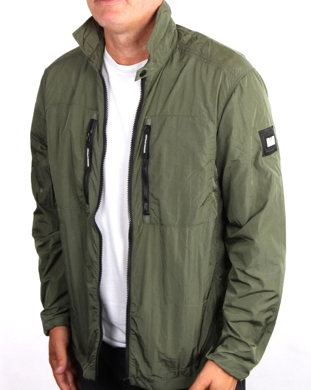 Weekend Offender Nicky Eyes Overshirt Green Clay - Image 2