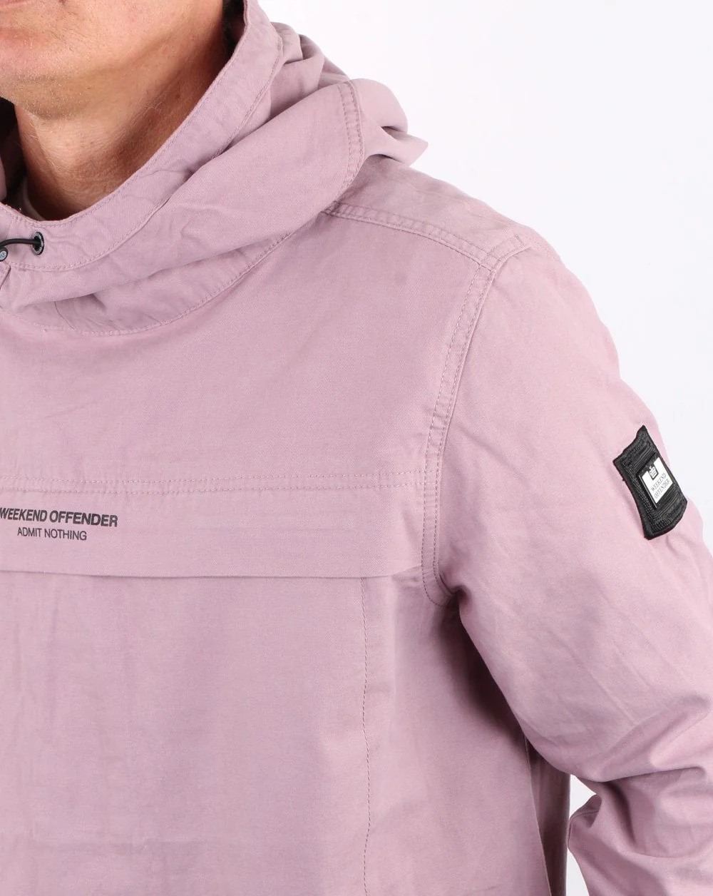 Weekend Offender Ortega Overhead Jacket lilac Wash - Image 2