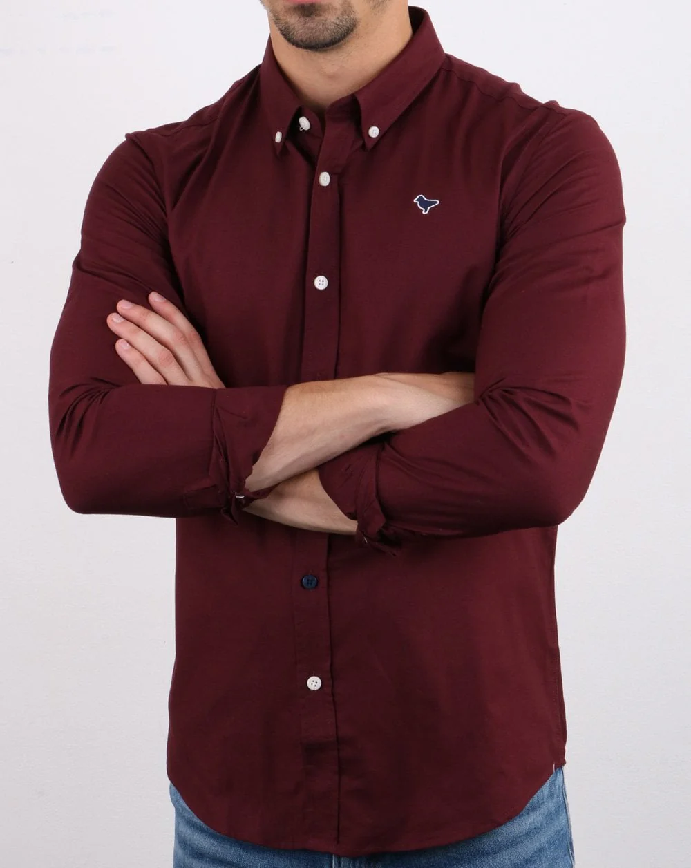 Weekend Offender Pallomari Shirt Burgundy - Image 3