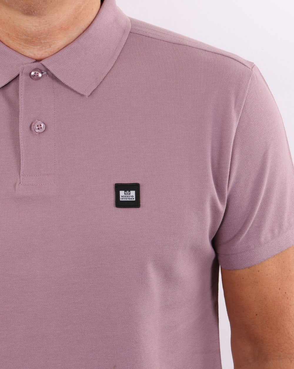 Weekend Offender Polo Shirt Lilac Glow - Image 3