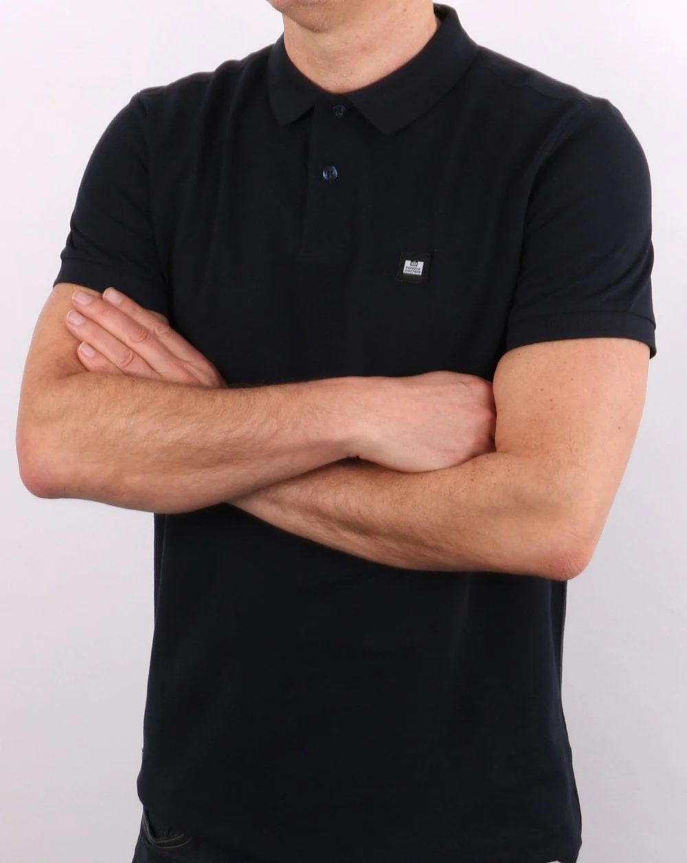 Weekend Offender Polo Shirt Navy - Image 3