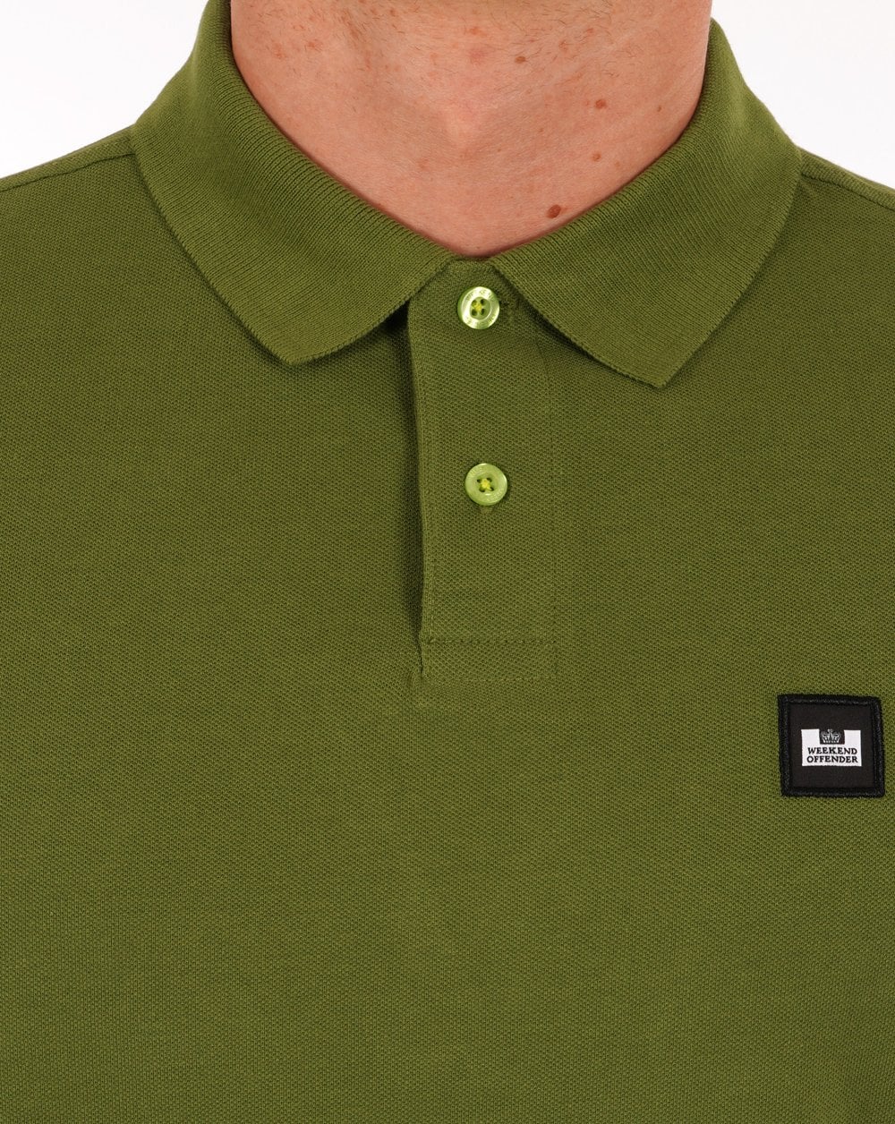 Weekend Offender Polo Shirt Olive - Image 2