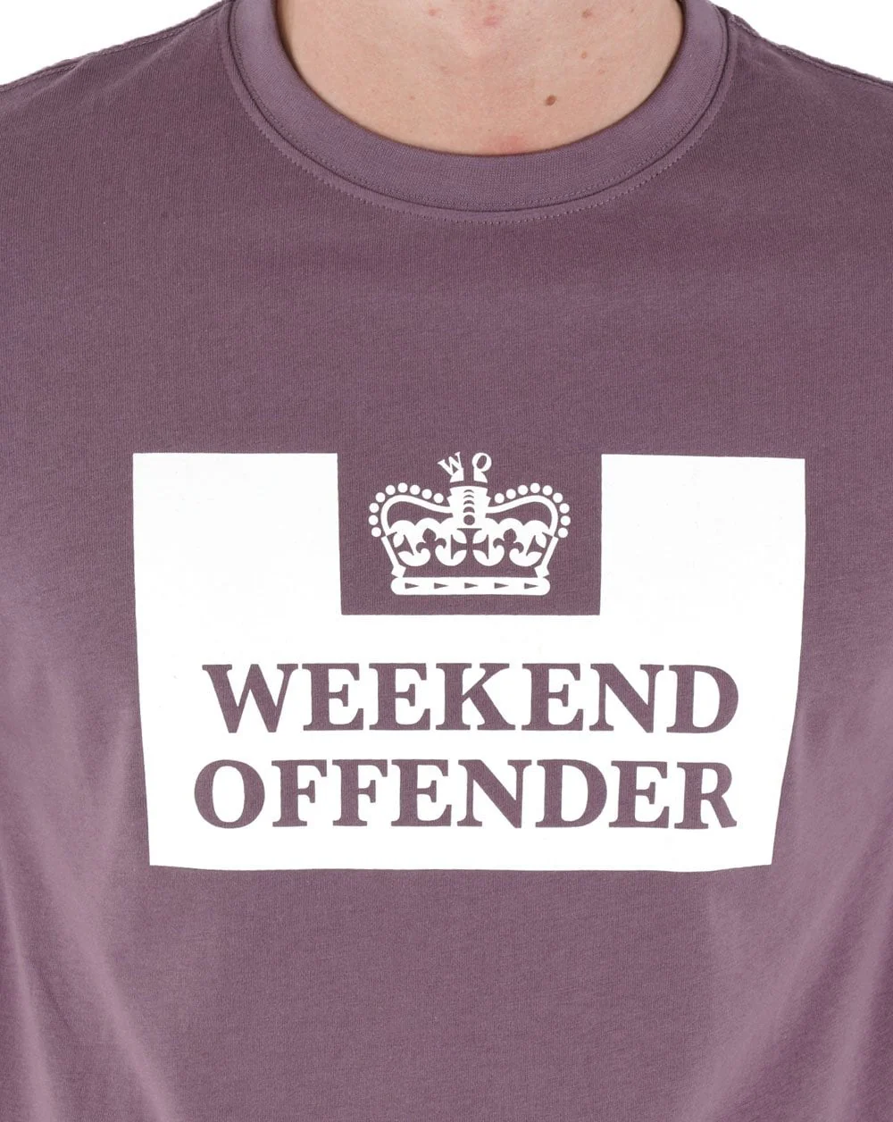 Weekend Offender Prison T-shirt Dark Grape - Image 2