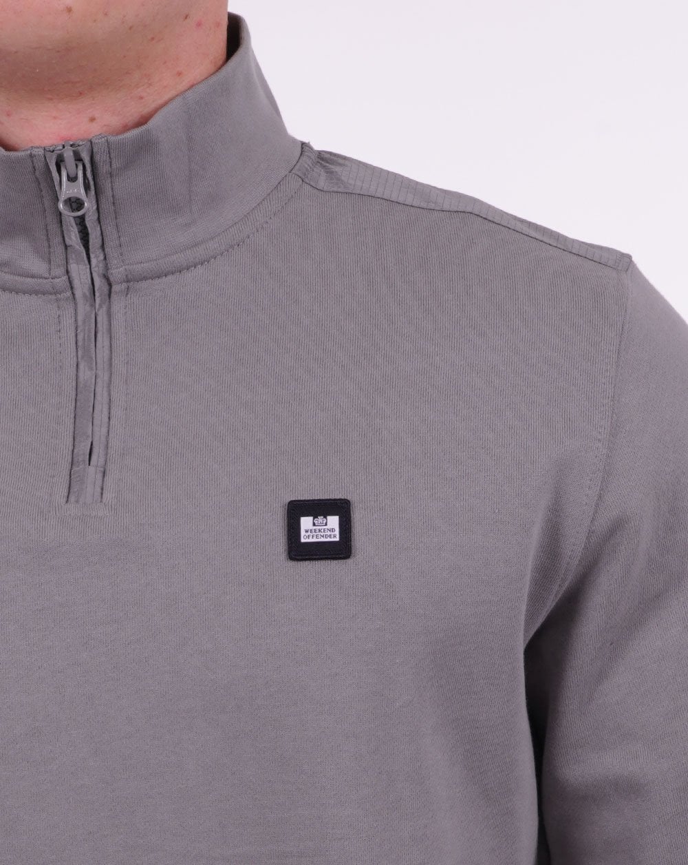 Weekend Offender Quarter Zip Sweatshirt Smoke - Image 2