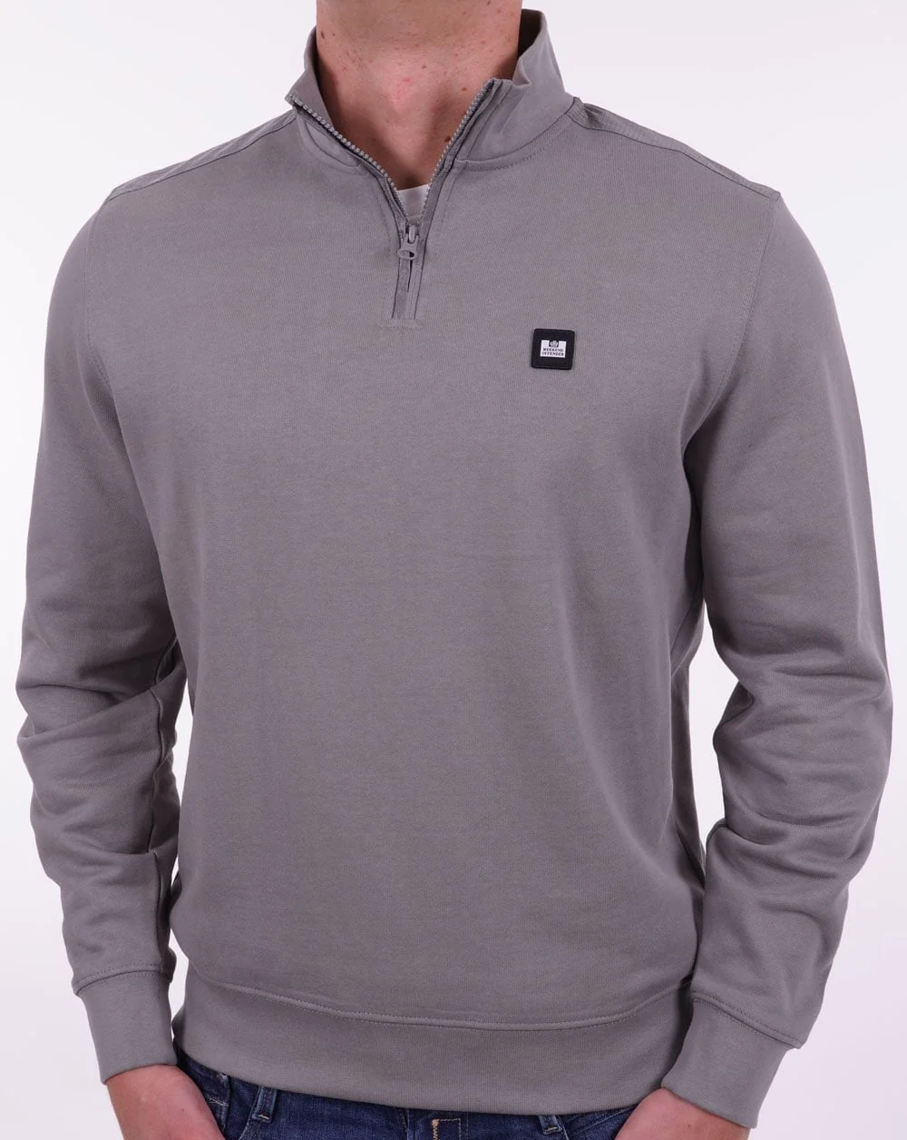 Weekend Offender Quarter Zip Sweatshirt Smoke - Image 3