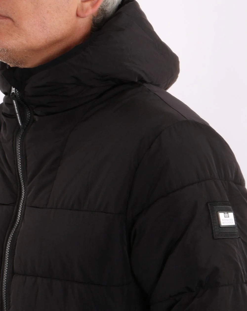Weekend Offender Quilted Parka Black - Image 4