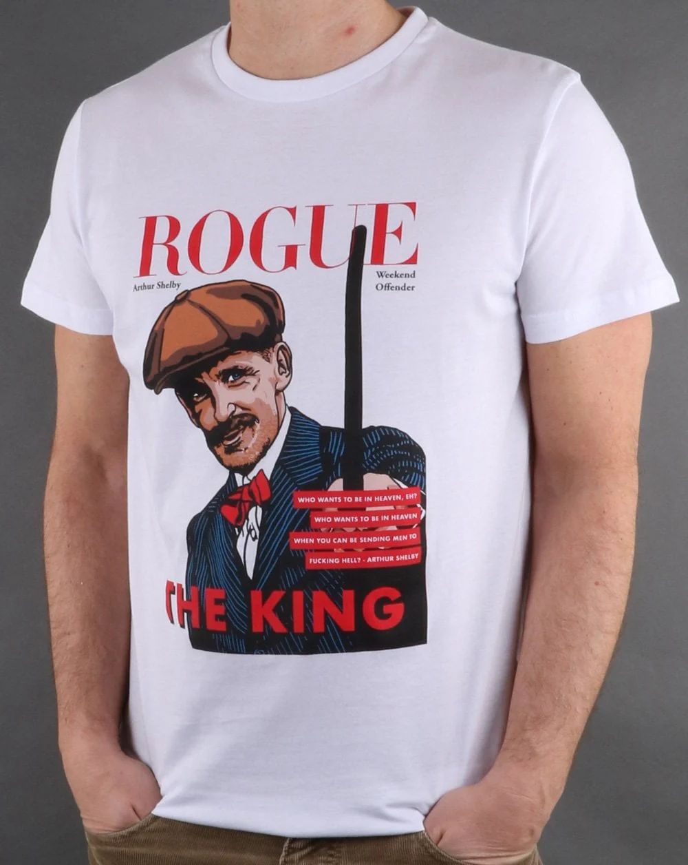 Weekend Offender Rogue Arthur T-shirt White - Image 3