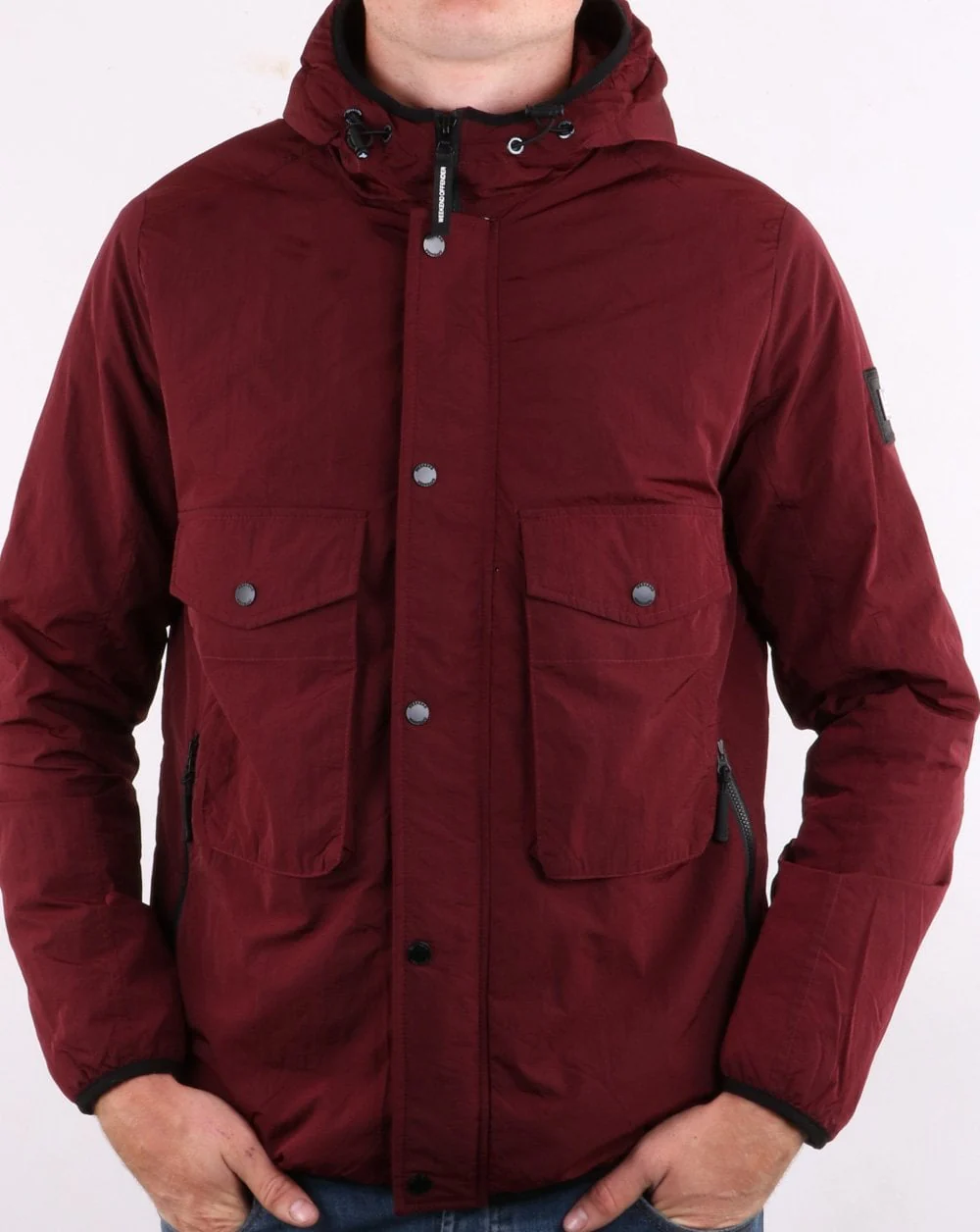 Weekend Offender Salinas Jacket Burgundy - Image 5