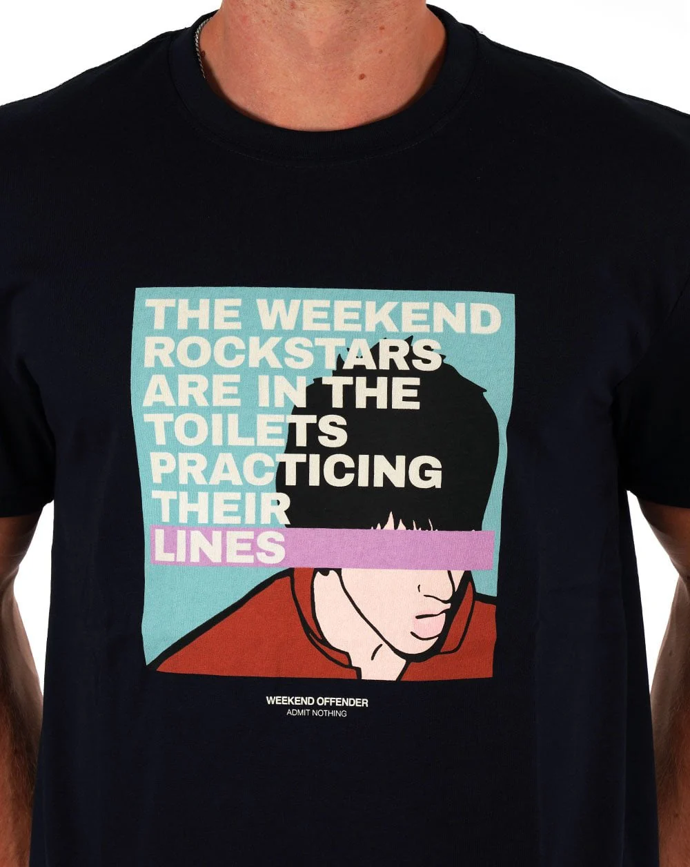 Weekend Offender San Francisco T-shirt Navy - Image 2