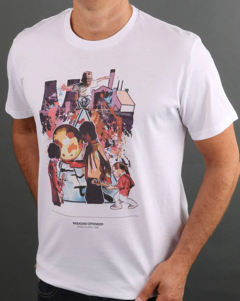 Weekend Offender Spike Island T-shirt White